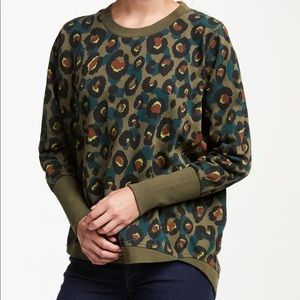 Anthropologie Numph Nikola Leopard Sweatshirt